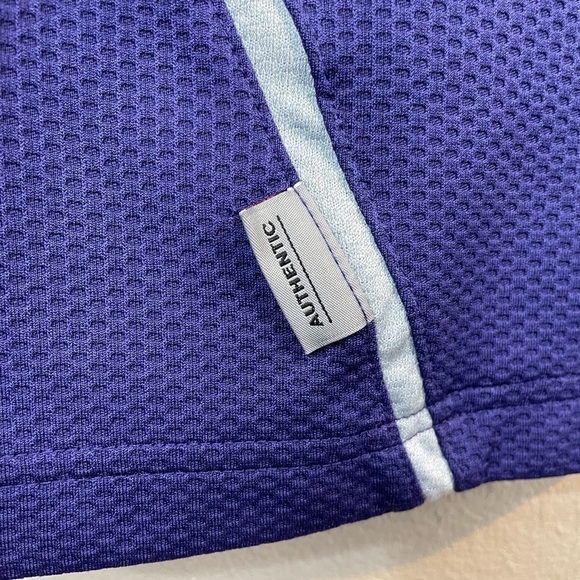 Vintage NIKE Kansas State Wildcats short sleeve‎ waffle knit Polo Shirt, sz M - Picture 6 of 8